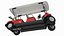 Four Seat Electric Car Yamaha Red Rigged