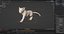 Fur Tiger Cub uzbrojony i animowany w Blenderze
