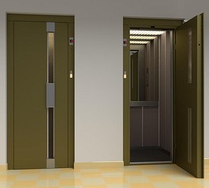 Vintage european elevator