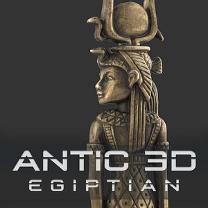 Bottle opener in Egyptian style 3D model