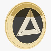 Basic Attention Cryptocurrency Gold Coin
