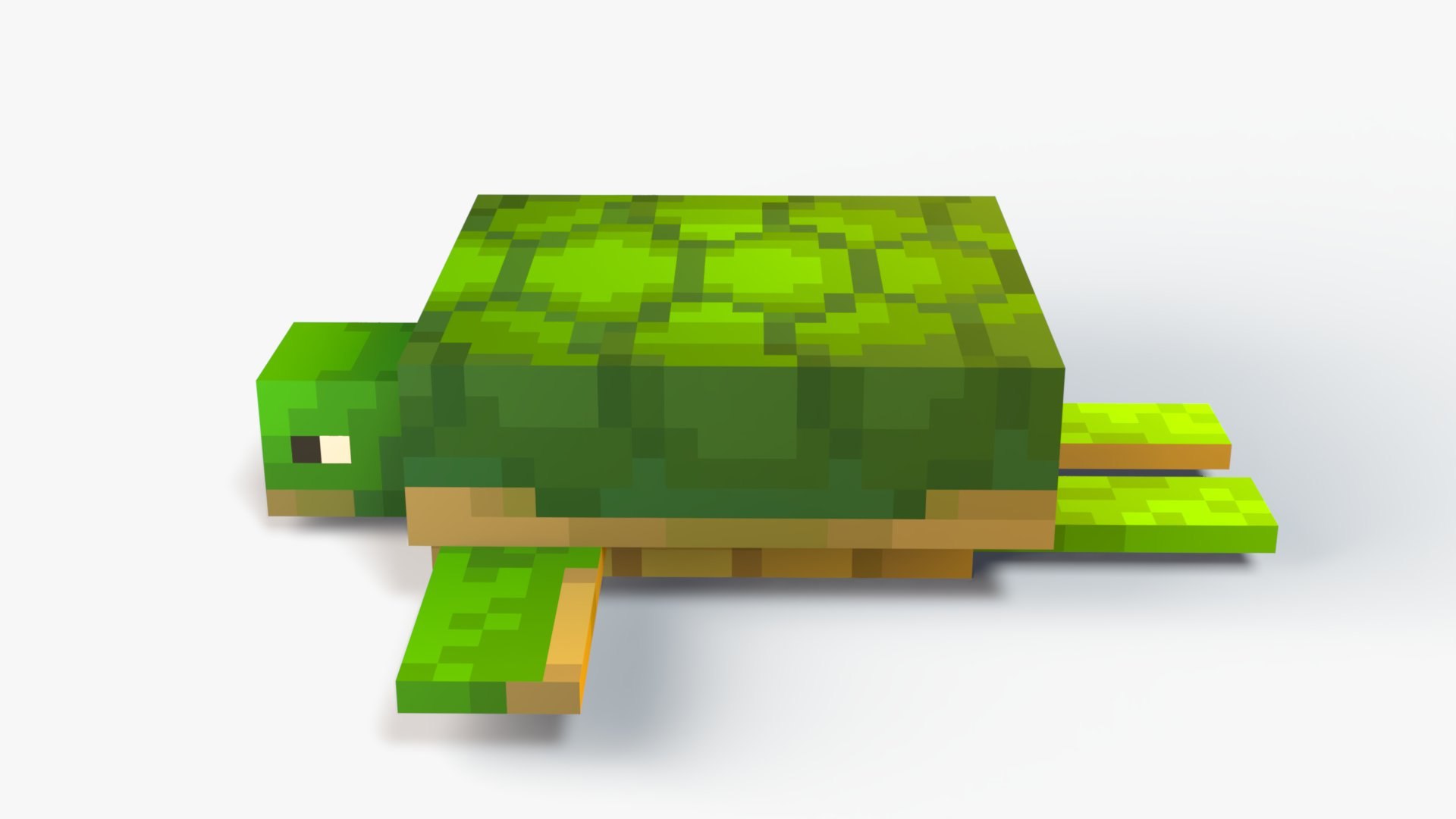 3D Model Minecraft Turtle - TurboSquid 2520120