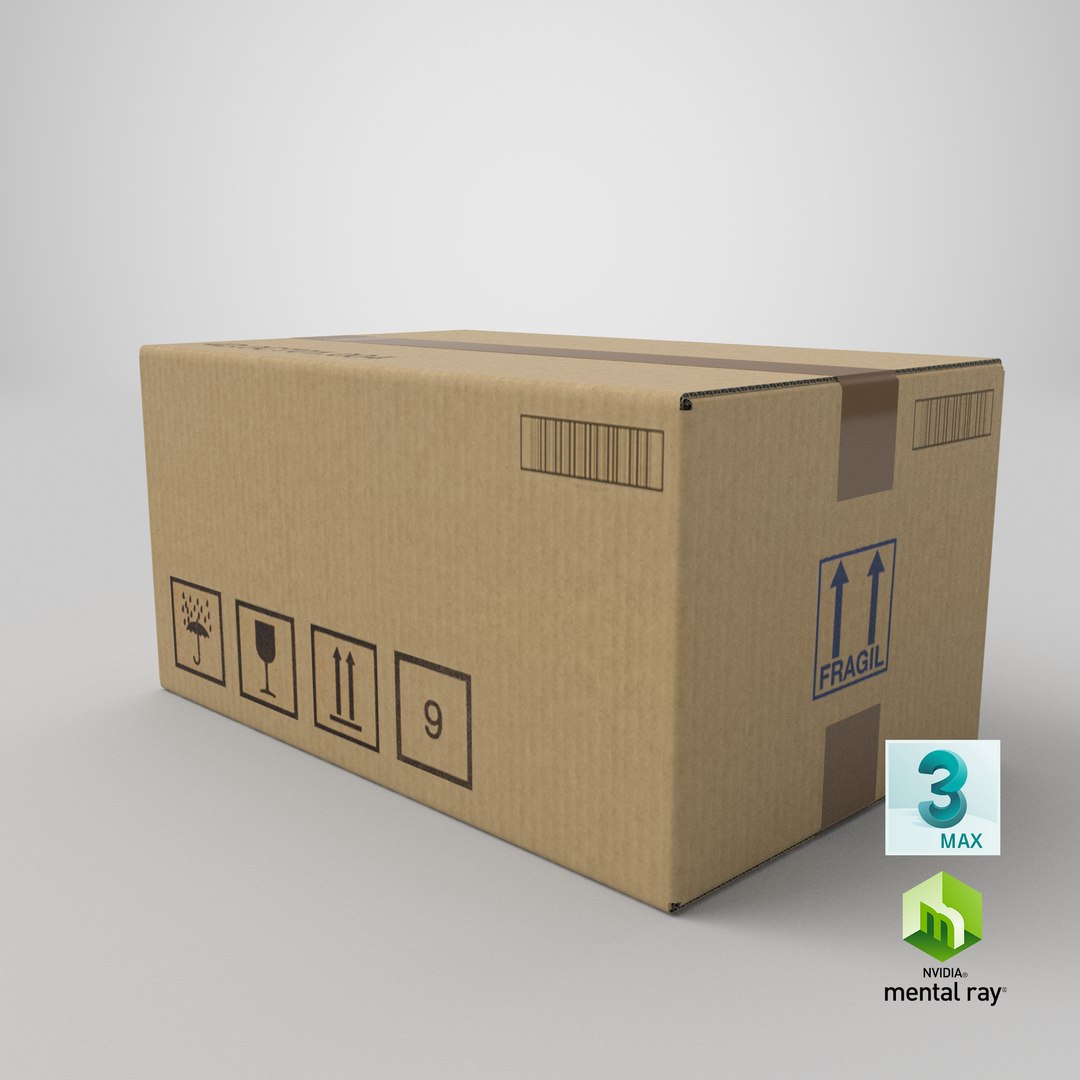 3D Real Cardboard Box Model - TurboSquid 1573059