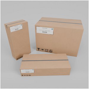 Heavy-Duty Shipping Box Trio - Rigged and Customizable