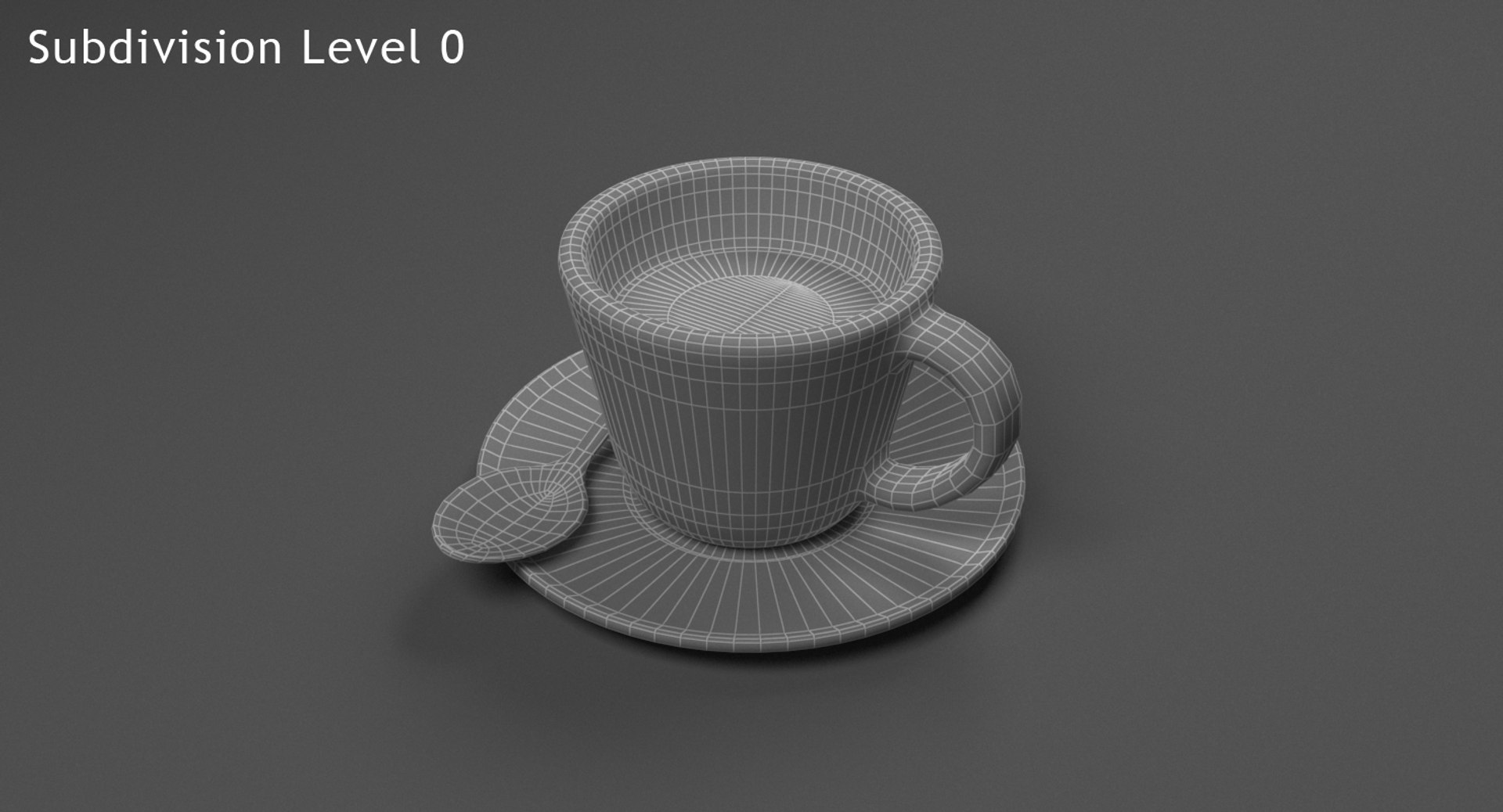 3D Cup Spoon Saucer - TurboSquid 1215655