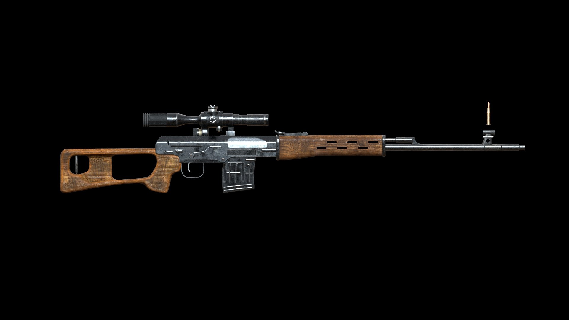 3D Model Sniper Rifle Dragunov Svd - TurboSquid 2004964