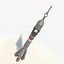 SOYUZ rocket carrier low poly
