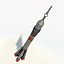 SOYUZ rocket carrier low poly