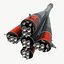 SOYUZ rocket carrier low poly
