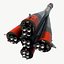 SOYUZ rocket carrier low poly