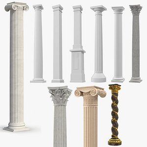 Columns Collection 4 3D model