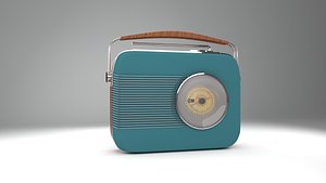 Vintage radio  3D model