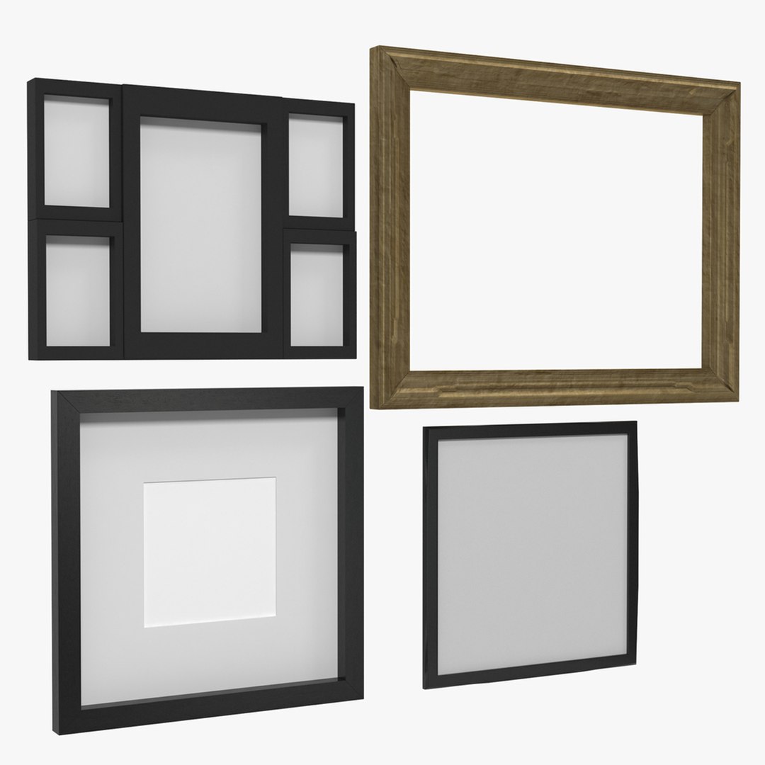 Picture Frames Collection 3D model preview