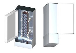3d project automatic pe bottles model