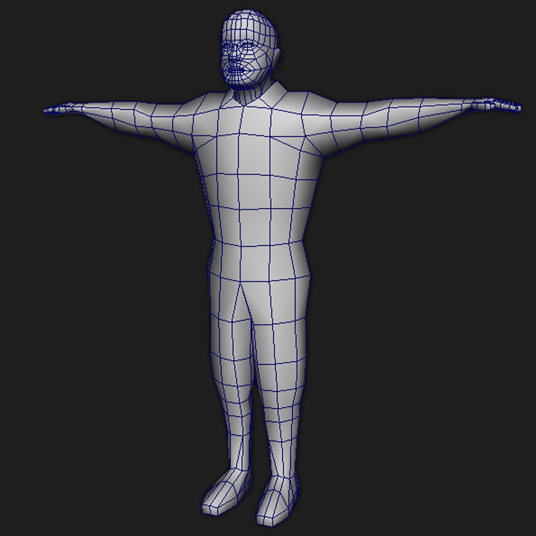 Free Male Character 3d Model