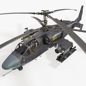 Kamov Ka-52K Katran Basic Animation model