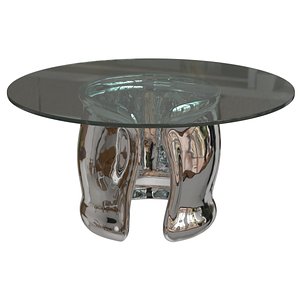3D Bernhardt Interiors  Agnes Dining Table model