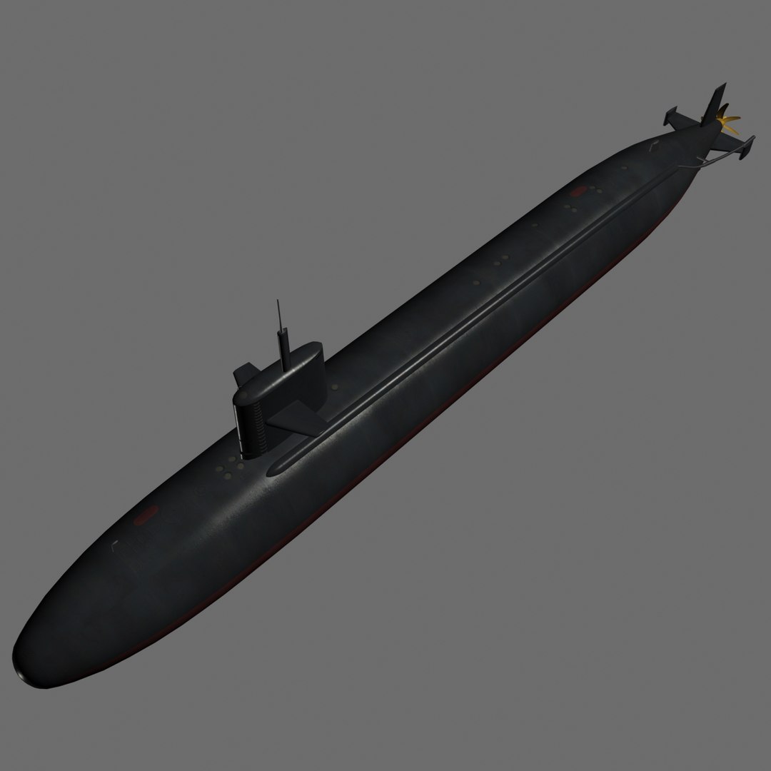 3d Uss Cavalla Submarine Model