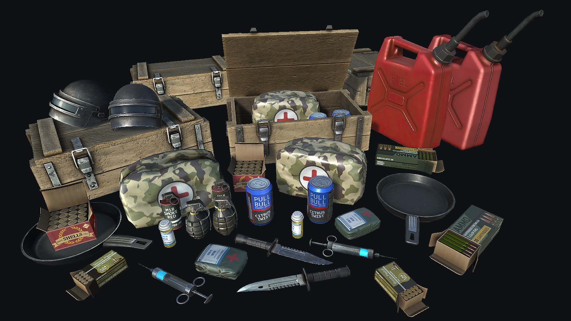 PUBG Mode Assets 3D model https://p.turbosquid.com/ts-thumb/zR/rnjsTo/lX/scr_1/jpg/1622055021/1920x1080/fit_q87/f40c81be74facabacfc6748ca51c460bdafcb41a/scr_1.jpg