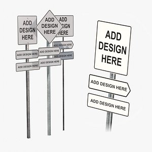 Road Signs Assemblies - Customizable Variety Pack
