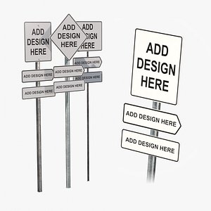 Road Signs Assemblies - Customizable Variety Pack