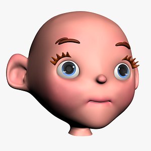 baby head 3d max
