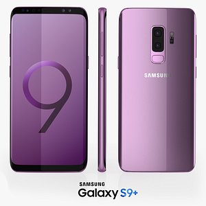 3D samsung galaxy s9 lilac model