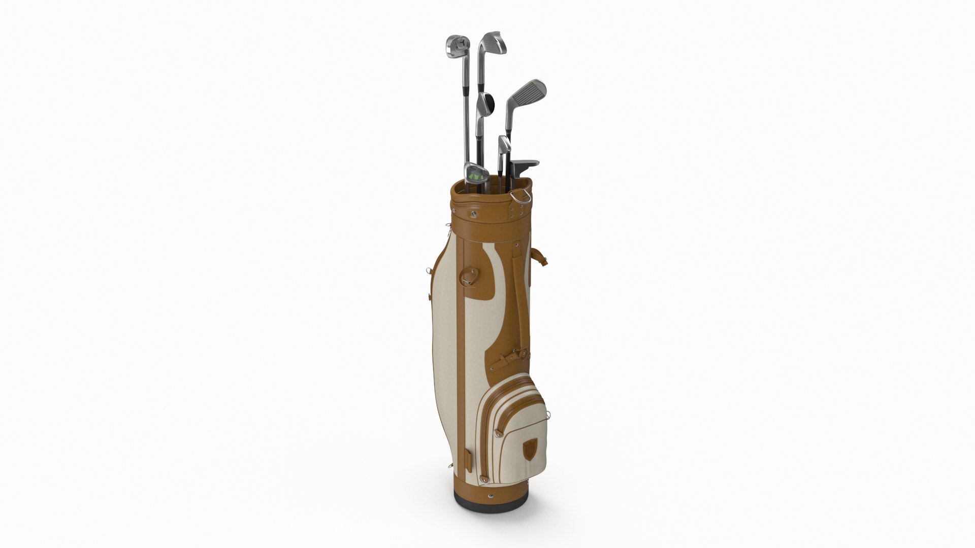 Golf Clubs Set with Bag 3D model preview