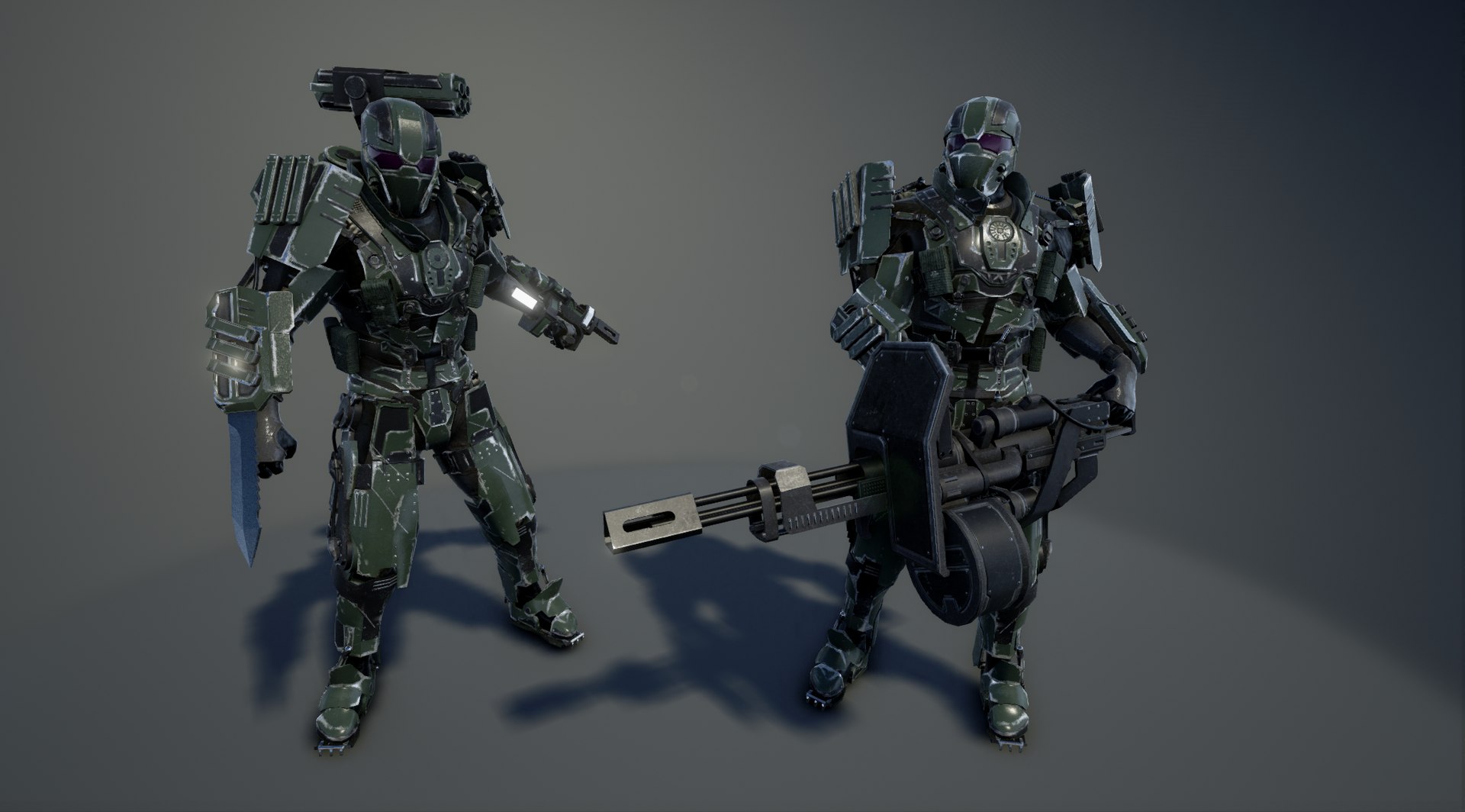 Soldier Exoskeleton Pbr 3d Fbx