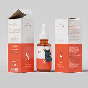 BOTANIQ Tinture Drops Sativa 3D model