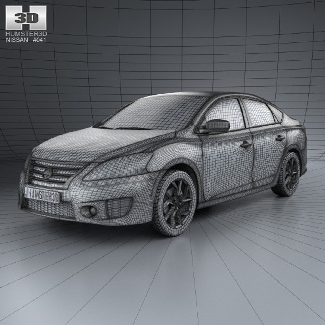 3d Model 2013 Nissan Sentra