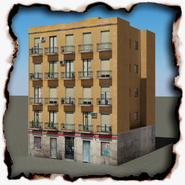 3d building 100