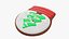 christmas cookie fir 3D