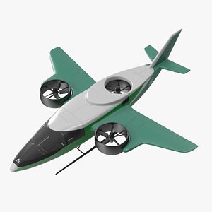 3D model eVTOL Aircraft