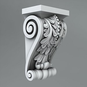 3d model classical decoration ornamental