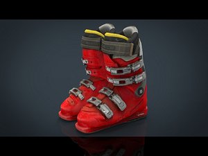 ski boots obj