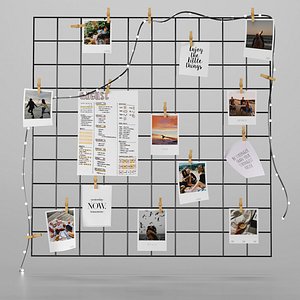 moodboard mood board 3D model