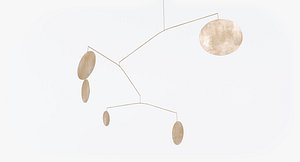 brass suspended art model