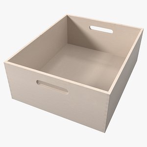 Wooden Box 3D model