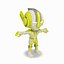 Golden Warrior Hero Champ 6 - MOBA MMORPG Character - Truccato e animato