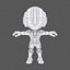 Golden Warrior Hero Champ 6 - MOBA MMORPG Character - Truccato e animato