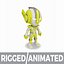 Golden Warrior Hero Champ 6 - MOBA MMORPG Character - Truccato e animato
