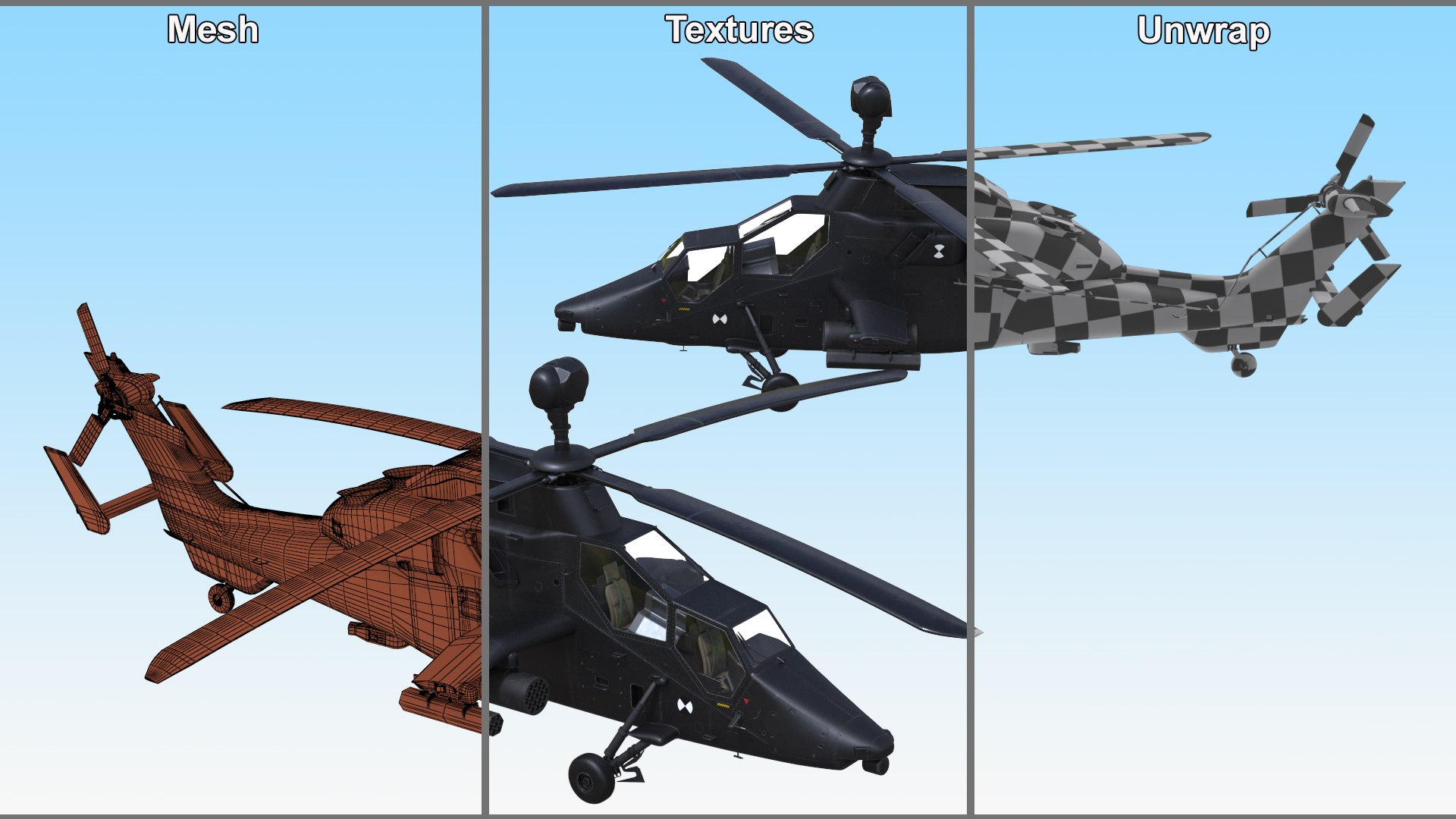 Eurocopter Tiger EC665 Black Rigged 3D model https://p.turbosquid.com/ts-thumb/zS/Flm2Zf/QA/eurocoptertigerec665blackrigged3dmodel026/jpg/1725529576/1920x1080/fit_q87/681afde7d6f8564f9c6b603255a9e9e5f2e5def9/eurocoptertigerec665blackrigged3dmodel026.jpg