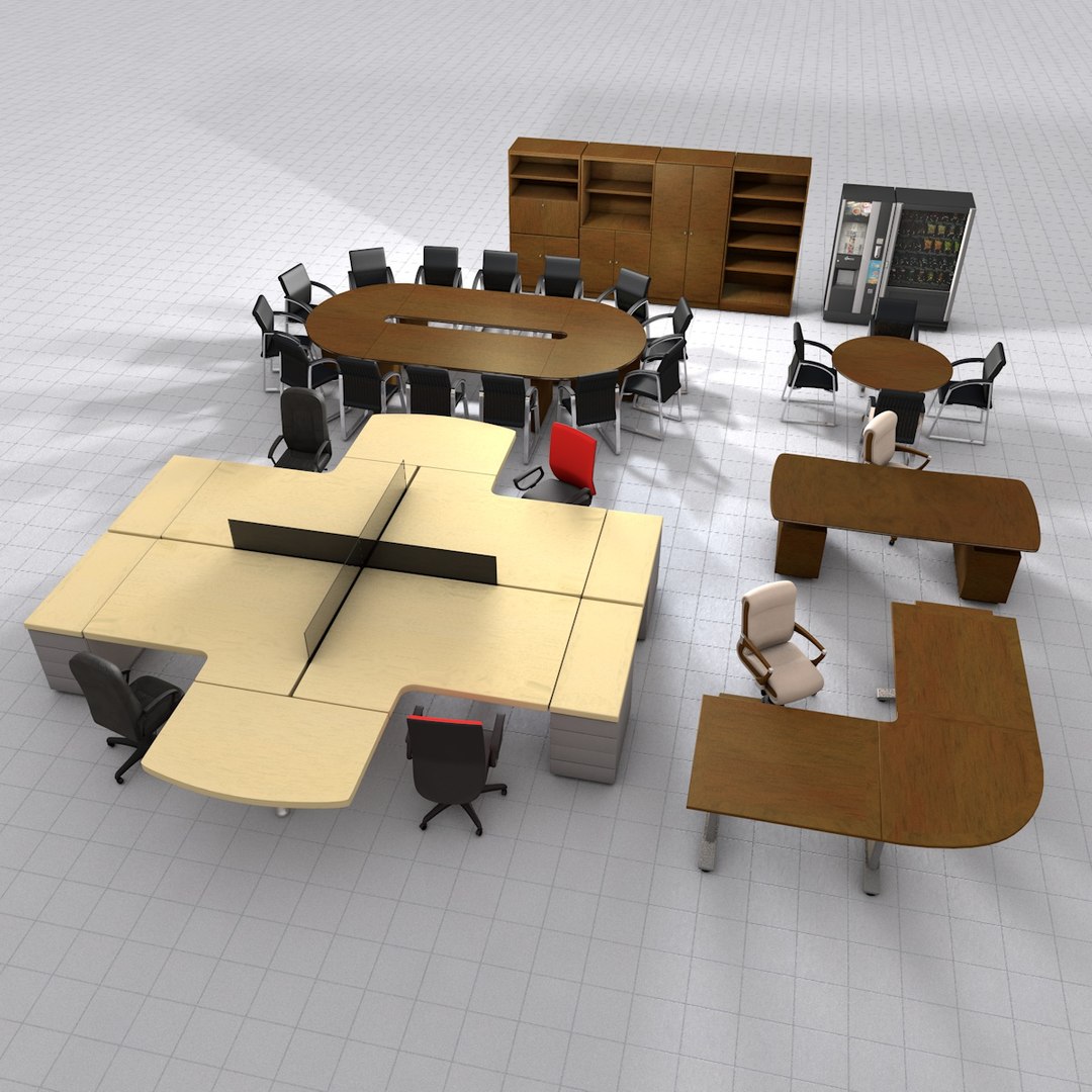 3d C4d Office Pack V1