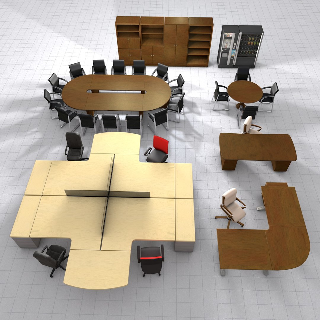 3d C4d Office Pack V1