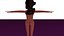 free low poly woman in dress 23
