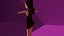 free low poly woman in dress 23