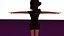 free low poly woman in dress 23