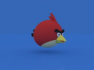 angry bird 3d obj