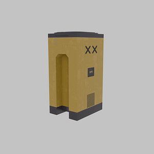 Sci-fi Crate 3D model